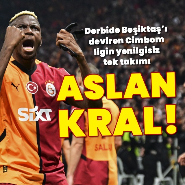 Aslan derbide kükredi!