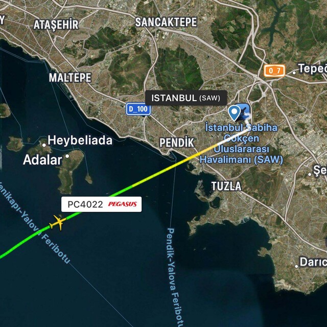 Yolcu uçağına lazer ışıklı taciz
