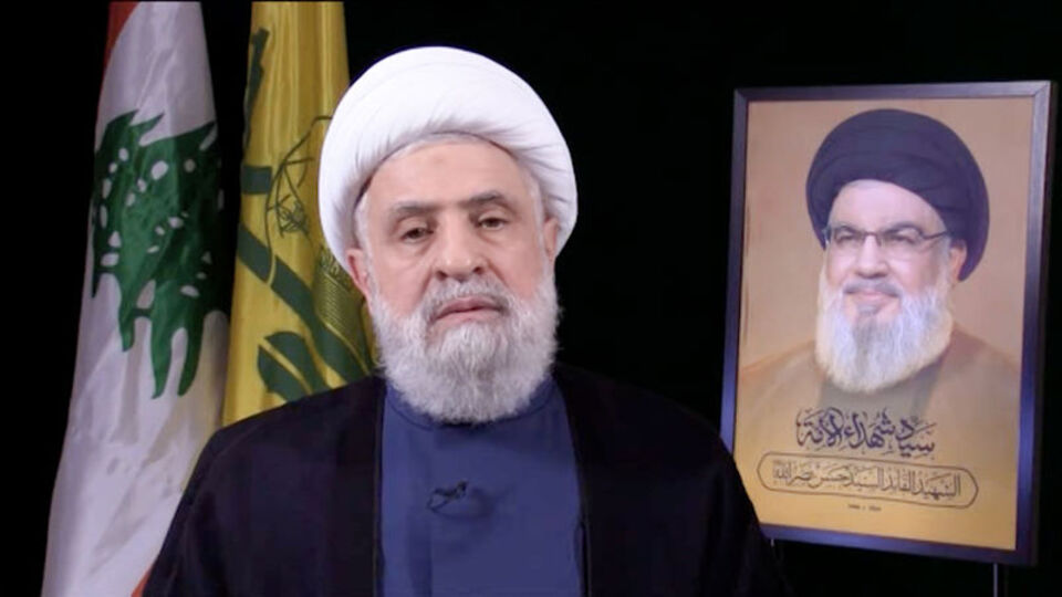 Hizbullah'ın yeni lideri Kasım'dan "savaş yolunda kalma" mesajı