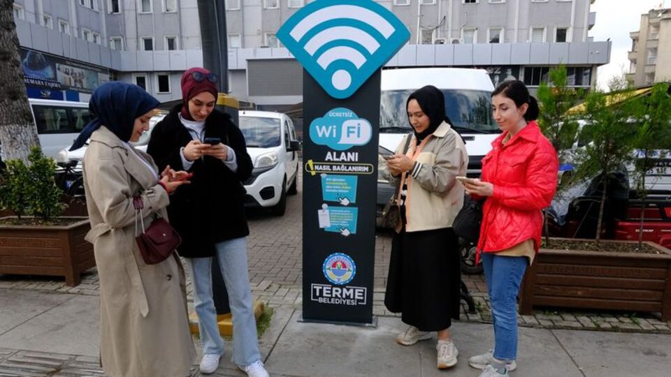 Terme'de ücretsiz wi-fi hizmeti
