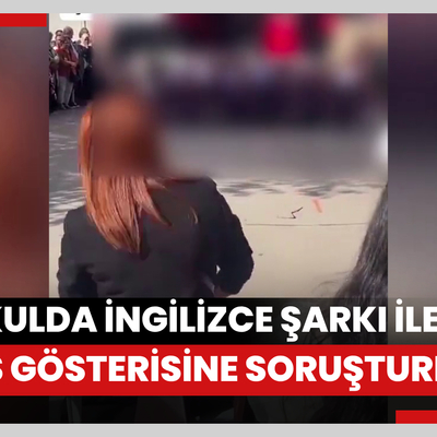 İlkokulda İngilizce şarkı ile dans gösterisine soruşturma