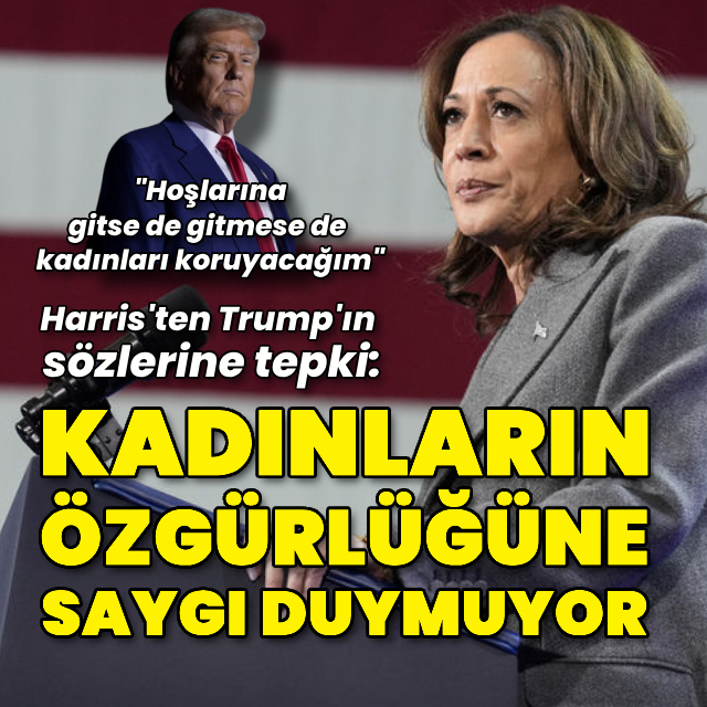 Harris'ten Trump'ın ifadesine tepki