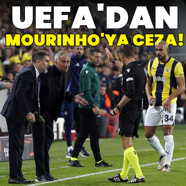 UEFA'dan Mourinho'ya ceza!