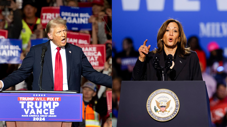 Trump ve Harris 10 km uzaklıkta miting yaptı