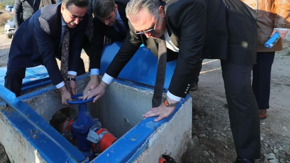 Amasya'da gölet ve sulama sistemi açılışı