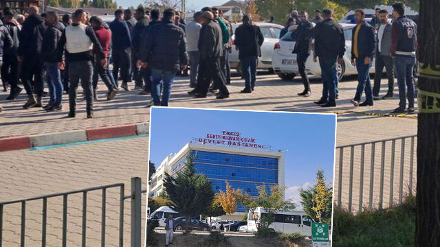 Dehşet anı kamerada! Husumetlisini hastanede öldürdü!