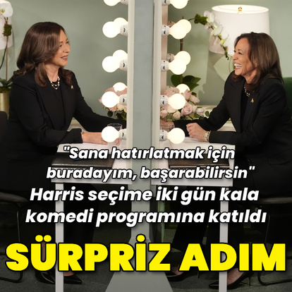 Harris'ten sürpriz: En çok izlenen programlardan birine katıldı