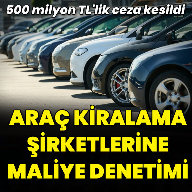Araç kiralama şirketlerine Maliye denetimi