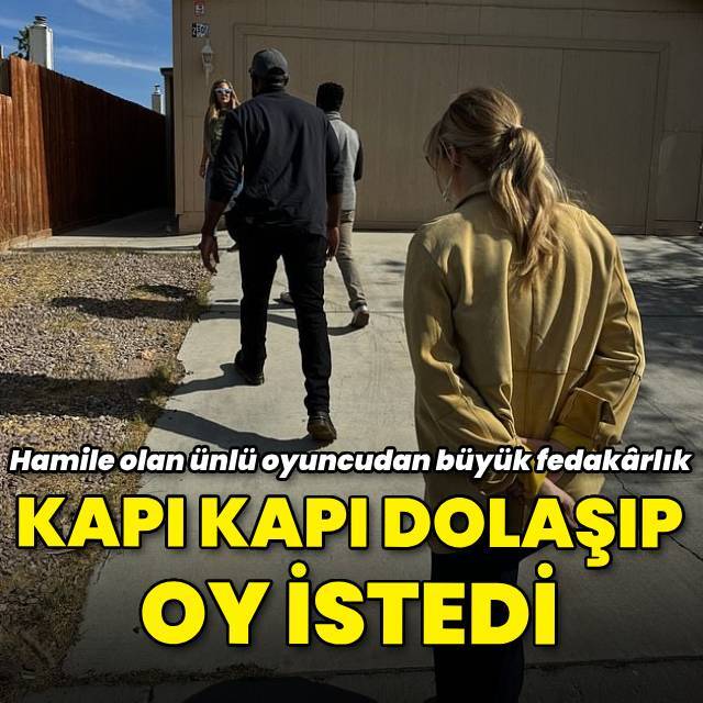Kapı kapı dolaşıp oy istedi