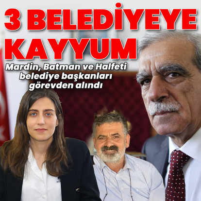 Mardin, Batman ve Halfeti'ye kayyum atandı