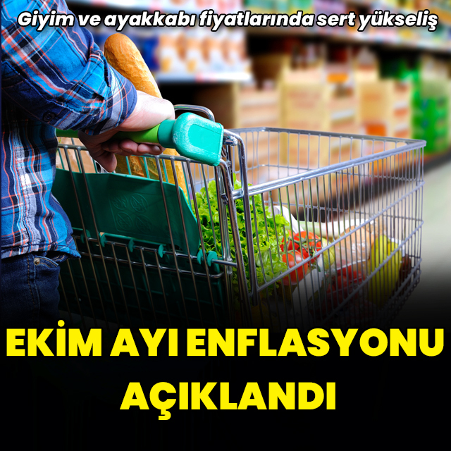 Ekim ayı enflasyonu açıklandı