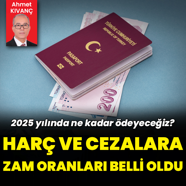 Harç ve cezalara zam oranı belli oldu
