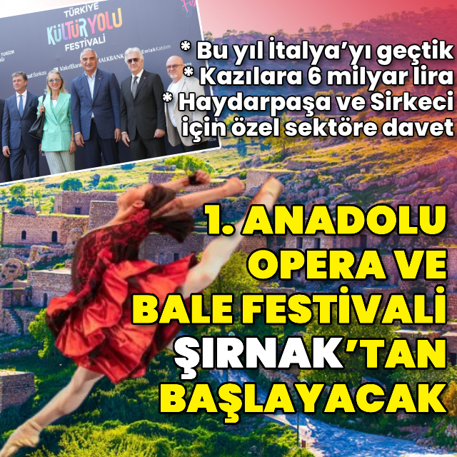 1. Anadolu Opera ve Bale Festivali Şırnak’tan başlayacak