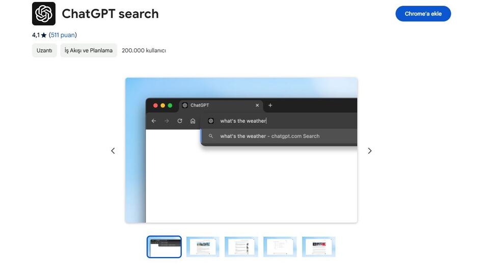Yapay zekalı arama motoru eklentisi