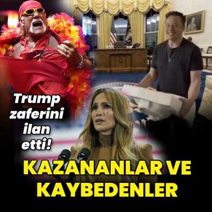 Trump ile birlikte kazanan ünlüler