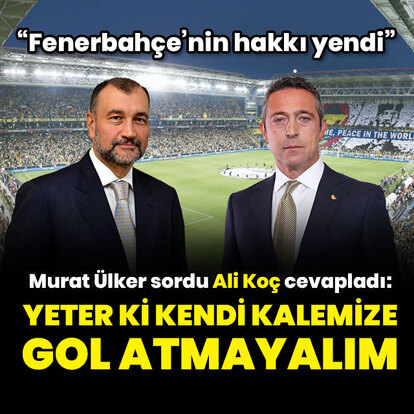 "Yeter ki kendi kalemize gol atmayalım"