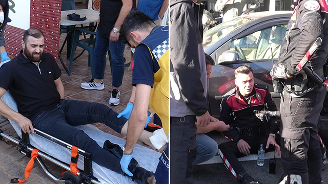 Kavgayı ayıran kişi vuruldu, olay yerine giden polisler kaza yaptı