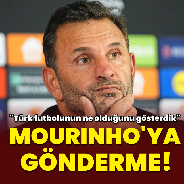 Buruk'tan Mourinho'ya gönderme!