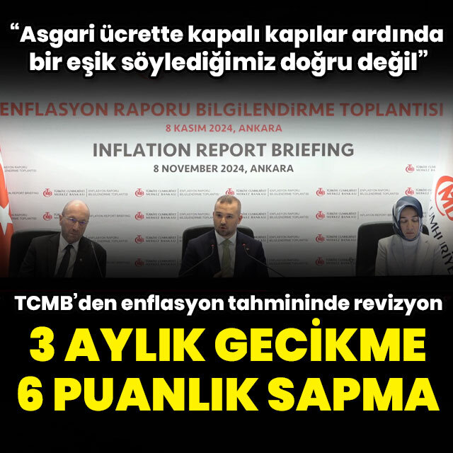 TCMB enflasyon tahminini yükseltti