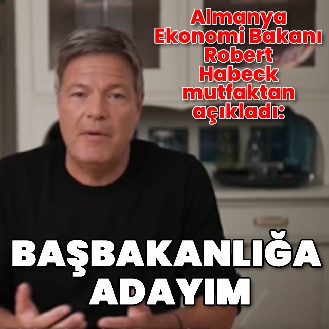 Habeck adaylığını mutfaktan açıkladı
