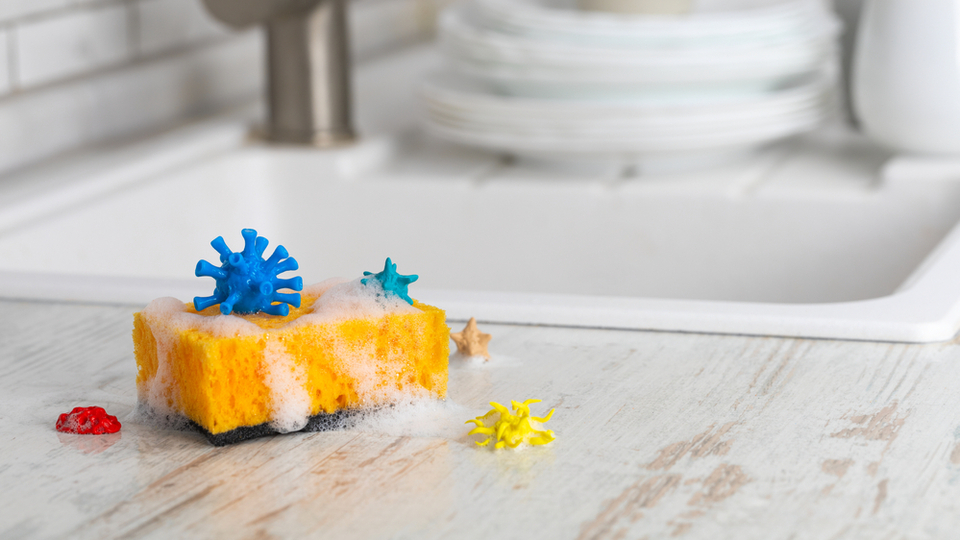 Mutfak süngerinizi temizlemenin pratik yolları