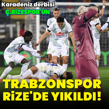 Trabzon'a bir darbe de Rize'den!
