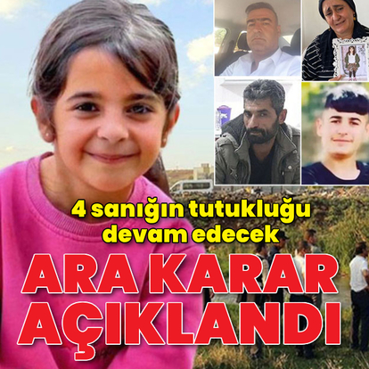 Narin cinayeti davasında ara karar açıklandı