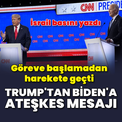  Trump, ateşkes için Biden yönetimine mesaj iletti