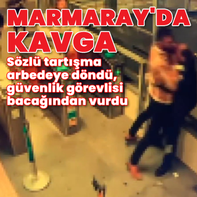 Marmaray'da kavga