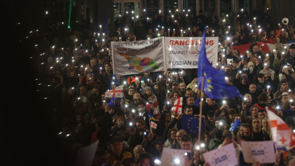 Avrupalı milletvekillerinden Gürcistan'da protesto