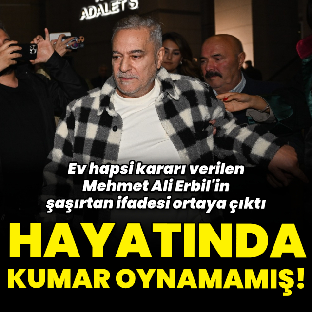 "Hayatımda kumar oynamadım"