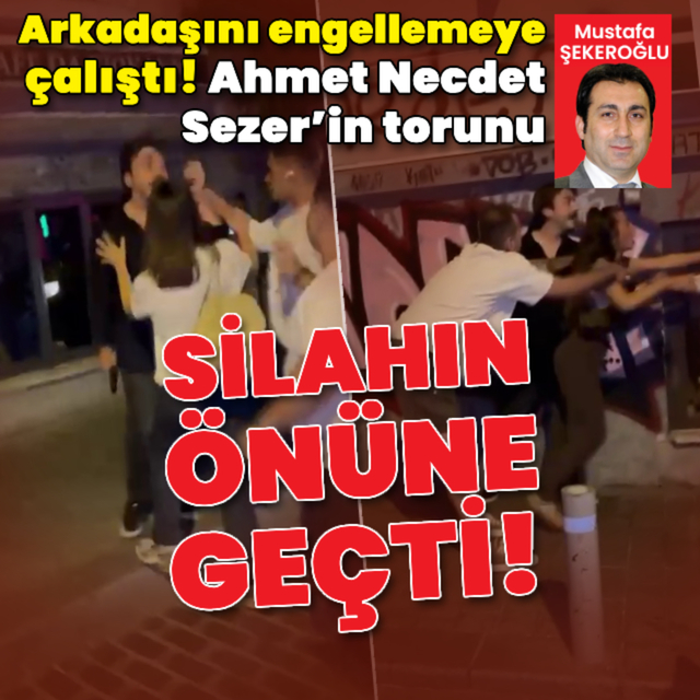 Ahmet Necdet Sezer’in torunu silahın önüne geçti!