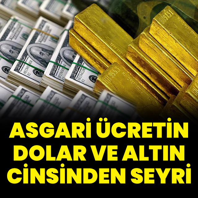 Asgari ücretin dolar ve altın cinsinden seyri