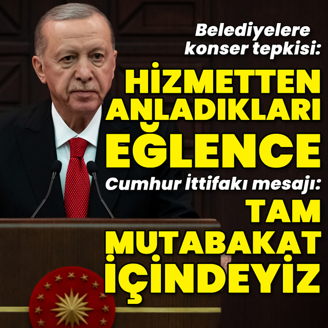 Cumhurbaşkanı Erdoğan: Cumhur İttifakı olarak tam mutabakat içindeyiz