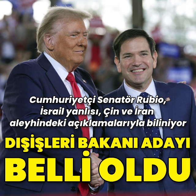 Trump, Dışişleri Bakanı adayını açıkladı