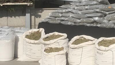 5 tona yakın uyuşturucu ele geçirildi!