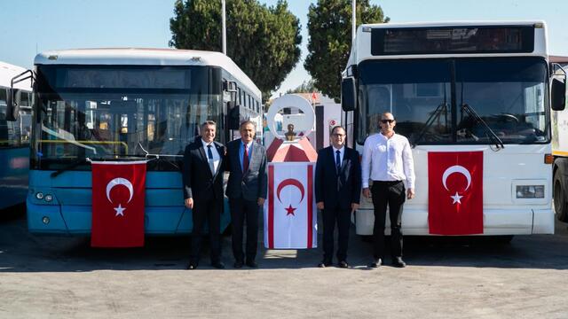 Mersin'den Gazimağusa'ya araç desteği