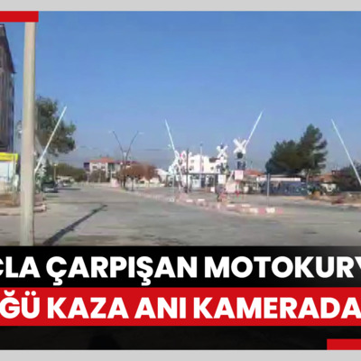 Hafif ticari araçla çarpışan üniversiteli motokuryenin öldüğü kaza anı kamerada