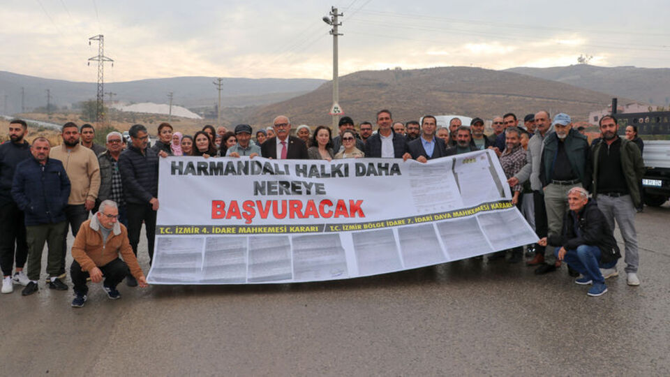 İzmir'de katı atık tesisi protestosu