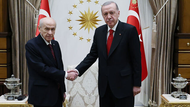 Erdoğan-Bahçeli görüşmesi sona erdi
