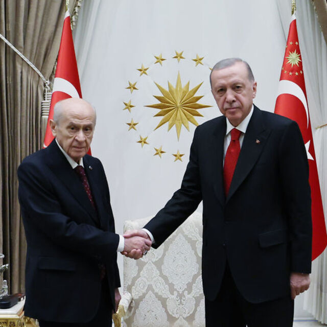 Erdoğan-Bahçeli görüşmesi sona erdi