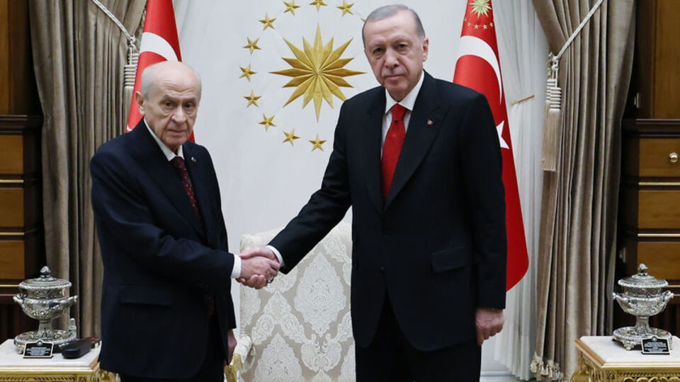 Erdoğan-Bahçeli görüşmesi sona erdi