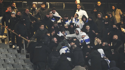 Fransa-İsrail maçında kavga!