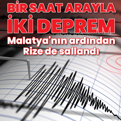 Malatya'da 4.9, Rize'de 4.7 büyüklüğünde deprem