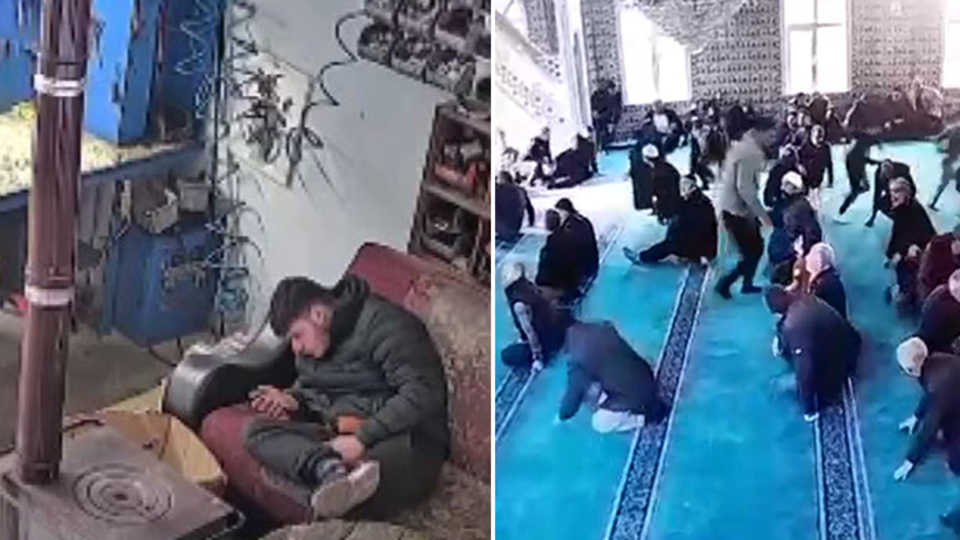 Rize'de 4.7'lik deprem kamerada