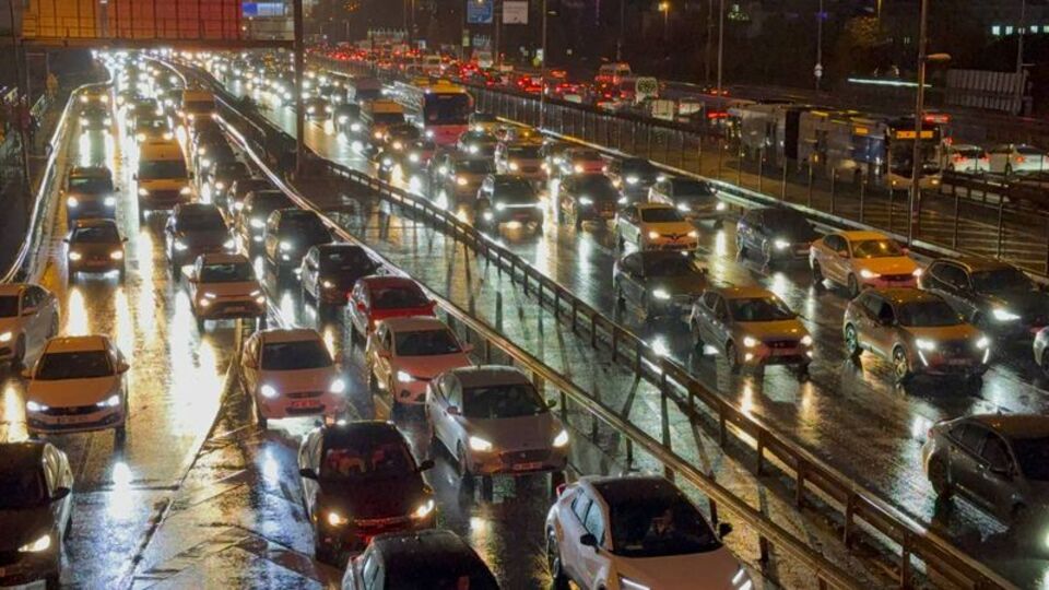 İstanbul'da trafik yoğunluğu!