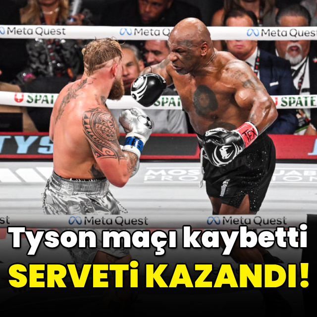 Tyson maçı kaybetti, serveti kazandı!