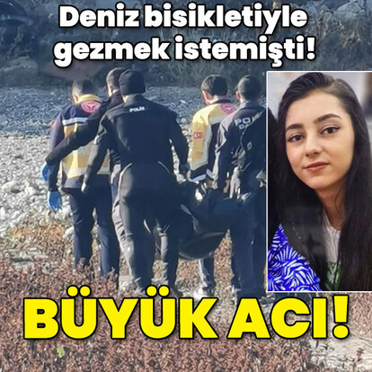 Deniz bisikletiyle gezmek istemişti! Çok büyük acı!