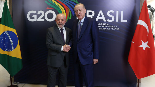 Cumhurbaşkanı Erdoğan Brezilya Devlet Başkanı Lula ile görüştü