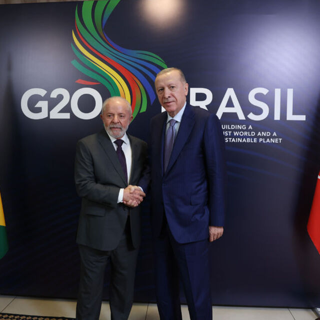 Cumhurbaşkanı Erdoğan Brezilya Devlet Başkanı Lula ile görüştü